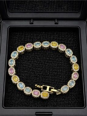 Gold Candy Tennis Bracelet